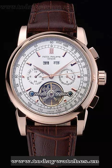 patek philippe grand complications white dial brown leather bracelet|Patek Philippe Grand Complications .